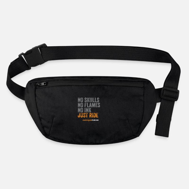 "Just Ride" - Bikershirt Stanley/Stella recycelte Gürteltasche