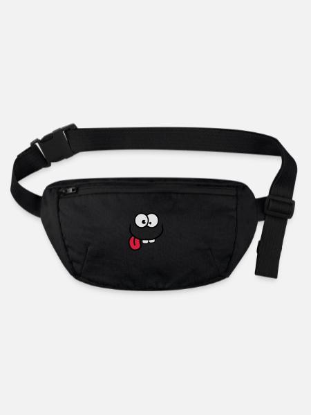 crazy - Stanley/Stella recycled Hip Bag  - black - Front