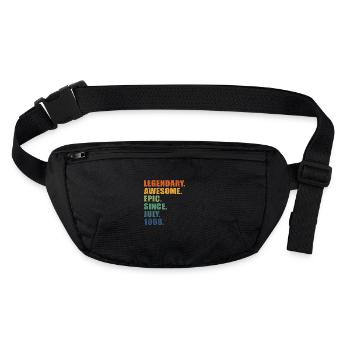 55e anniversaire, juillet 1968, 55e anniversaire - Sac banane recyclé Stanley/Stella - noir - Devant