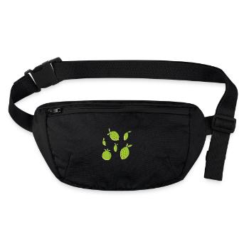 citron orange citron vert - Sac banane recyclé Stanley/Stella - noir - Devant