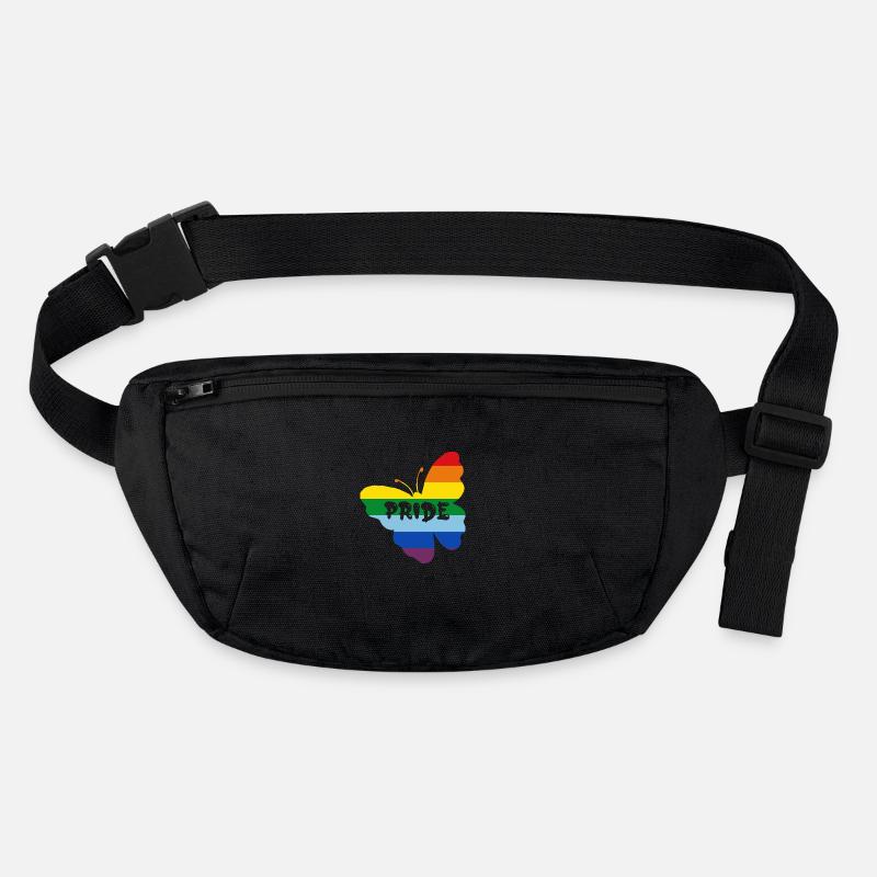 Regenbogenfahne Schmetterling Stanley/Stella recycelte Gürteltasche