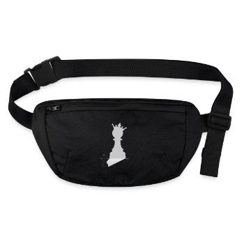 Chess Pawn King - Stanley/Stella recycelte Gürteltasche - Schwarz - Vorne
