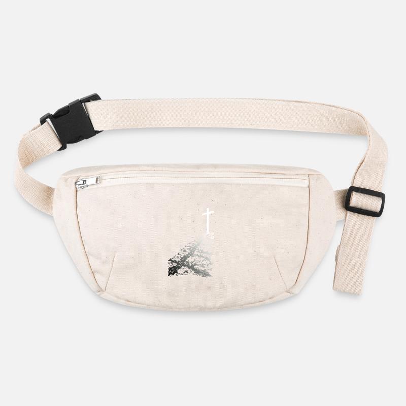 Croix blanche avec ombre Sac banane recyclé Stanley/Stella