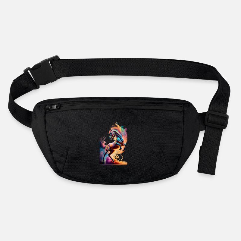 buntes Pferd Stanley/Stella recycelte Gürteltasche