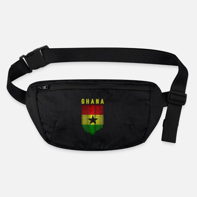 Drapeau du Ghana, fierté ghanéenne Sac banane recyclé Stanley/Stella