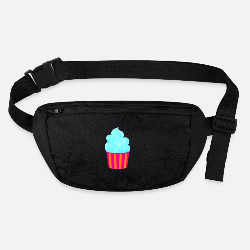 Cream Cream Cup Strips Cyan Summer Cream Stanley/Stella recycled Hip Bag 