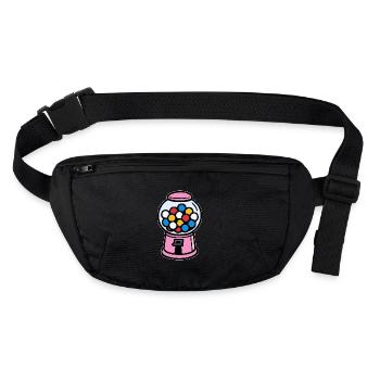 Pink Retro Chewing Gum Machine - Stanley/Stella recycled Hip Bag  - black - Front