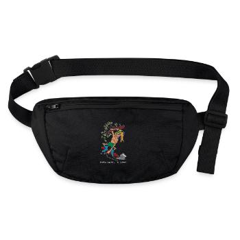 bob_tree - streetwear, casual style, funsport - Stanley/Stella recycelte Gürteltasche - Schwarz - Vorne