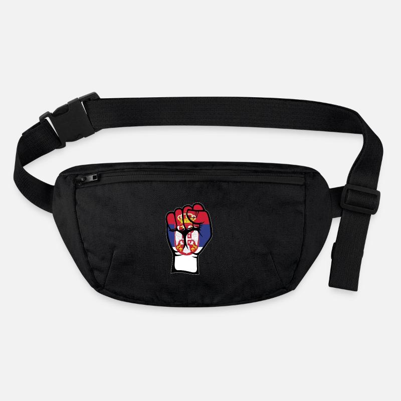 Serbien Flagge Faust Stanley/Stella recycelte Gürteltasche