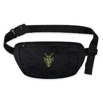 Enchanted Forest Satyr: Geometric Faun Illustratio - Stanley/Stella recycled Hip Bag  - black - Front