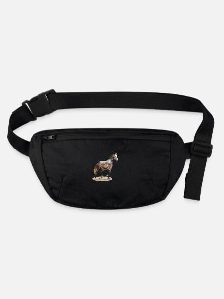 Selle Français 2 - Stanley/Stella recycled Hip Bag  - black - Front