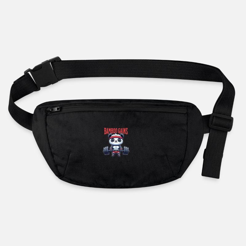 Panda in the gym Stanley/Stella recycled Hip Bag 