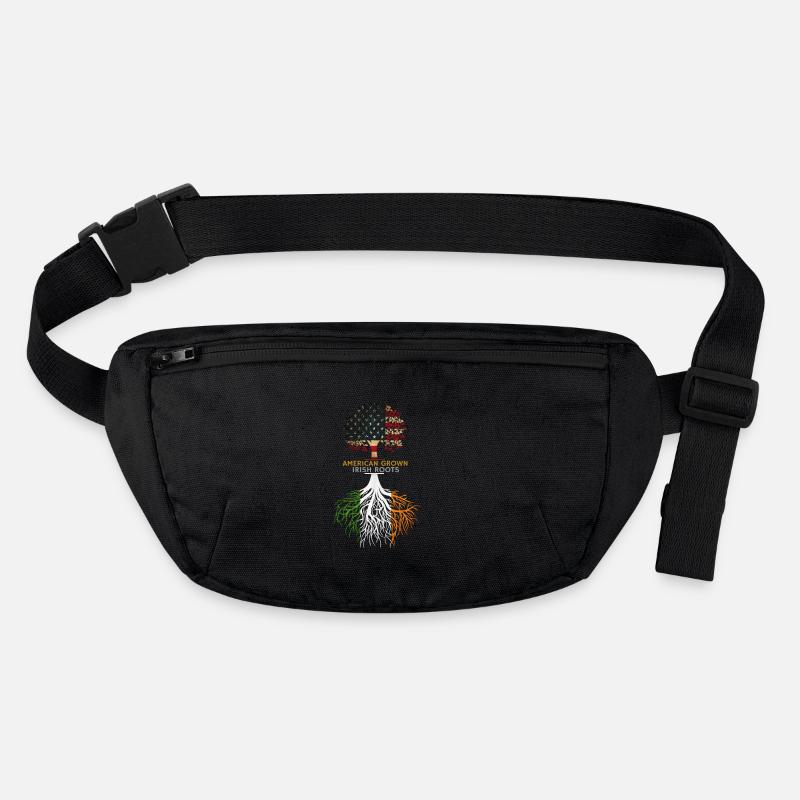 American Grown Irish Roots Drapeau de l’Irlande Sac banane recyclé Stanley/Stella