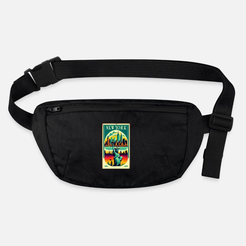 New York Vintage Poster Stanley/Stella recycled Hip Bag 