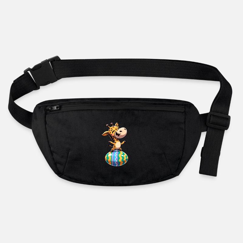 Easter Giraffe Dances, Dancer Egg Stanley/Stella recycled Hip Bag 