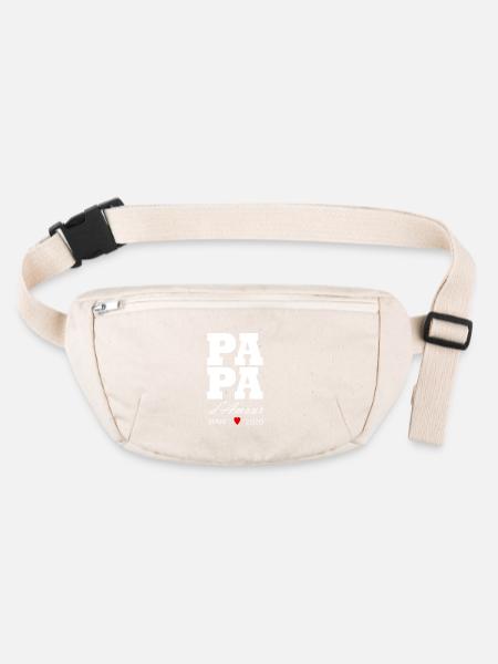 Loving dad since 2020 - Stanley/Stella recycled Hip Bag  - natural - Front