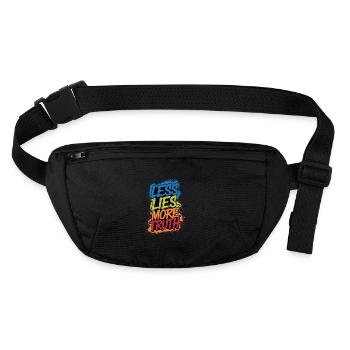 Les lies more truth - Sac banane recyclé Stanley/Stella - noir - Devant