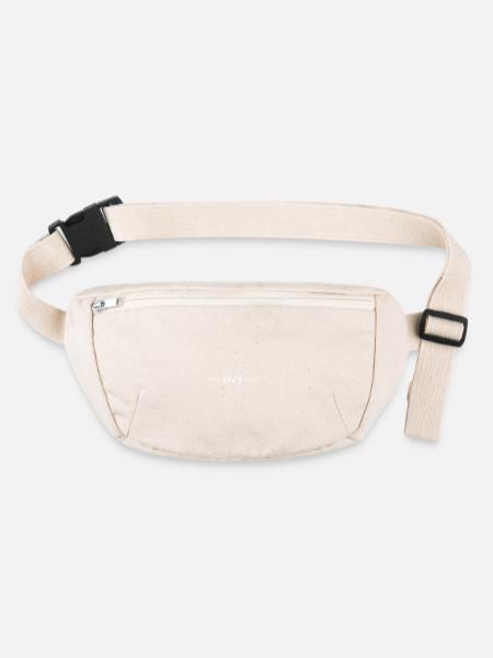 2024 Jahr - Stanley/Stella recycelte Gürteltasche - Naturweiß - Vorne