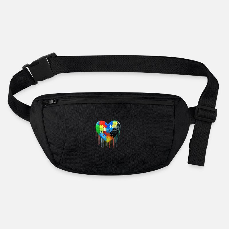 Autism Puzzle Heart Stanley/Stella recycled Hip Bag 