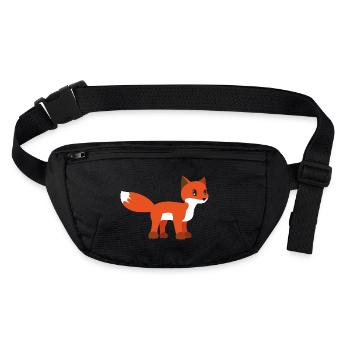 Fuchs - Stanley/Stella recycelte Gürteltasche - Schwarz - Vorne