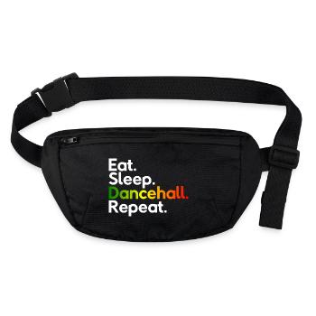 Eat Sleep Dancehall Repeat - Stanley/Stella recycelte Gürteltasche - Schwarz - Vorne