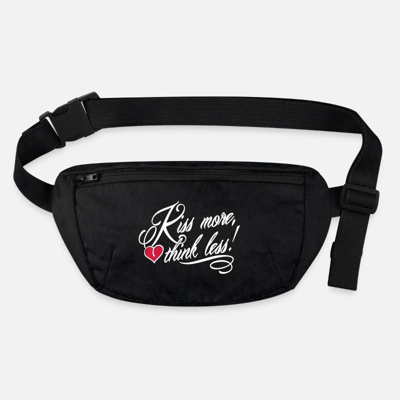Kiss more, think less! Stanley/Stella recycelte Gürteltasche
