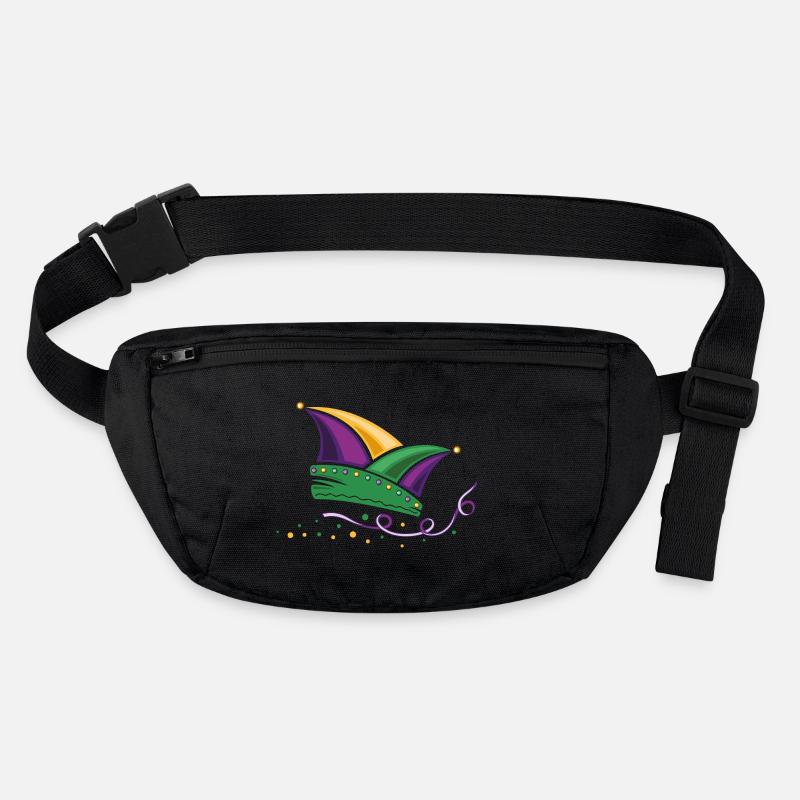 Fool cap Mardi Gras New Orleans Carnival Stanley/Stella recycled Hip Bag 
