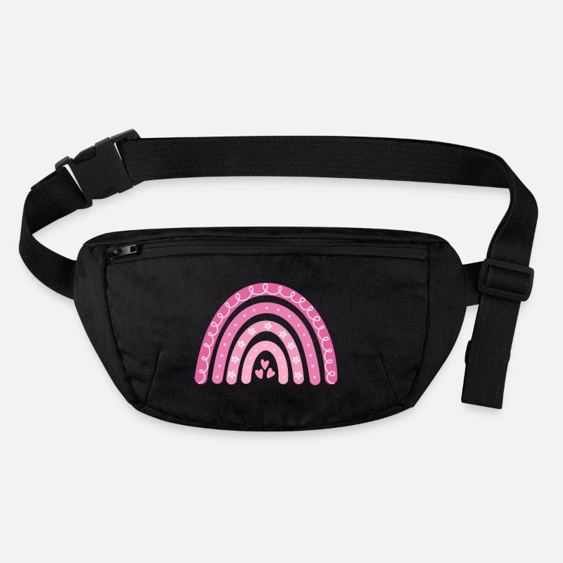 Boho Arc-en-ciel Rose Grande Soeur Sac banane recyclé Stanley/Stella