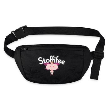 Stoffifee - Stanley/Stella recycelte Gürteltasche - Schwarz - Vorne