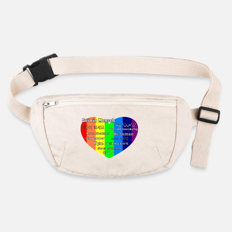 Sei ein Mensch Stanley/Stella recycelte Gürteltasche