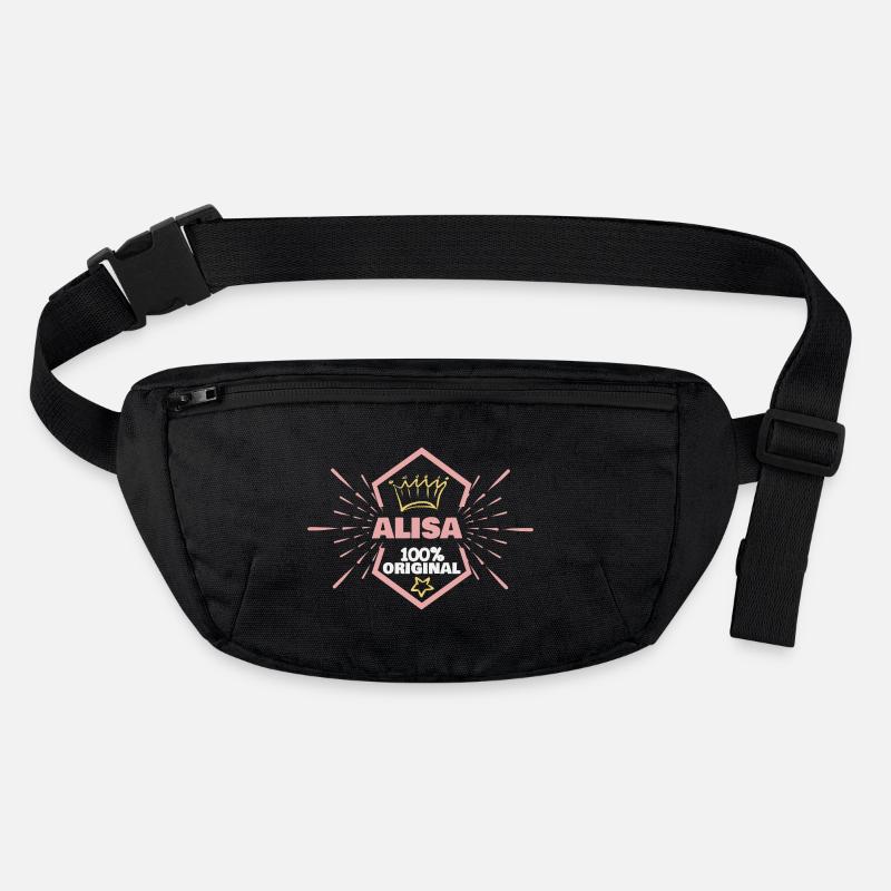 First name Alisa Stanley/Stella recycled Hip Bag 