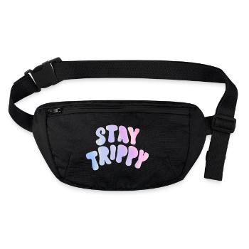 Stay trippy - Stanley/Stella recycelte Gürteltasche - Schwarz - Vorne