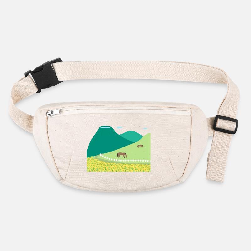 Spring in Jeju Canola Fields and Hallasan Stanley/Stella recycled Hip Bag 