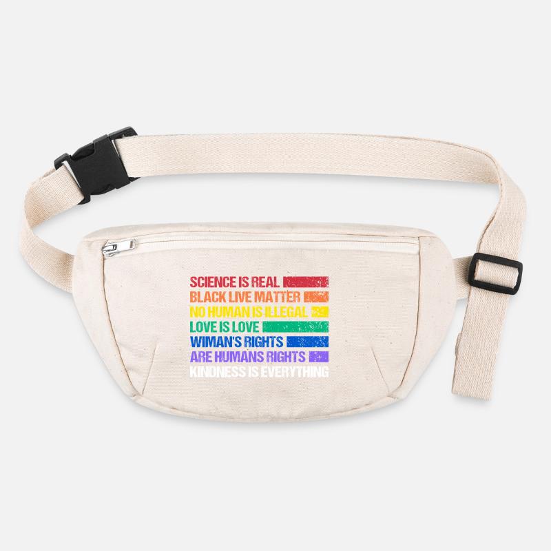 Rainbow Regenbogen Lesbe Pride LGBTQ Stanley/Stella recycelte Gürteltasche