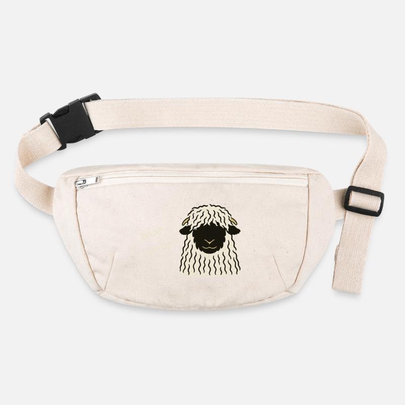 Bäähsonders - das Walliser Schwarznasenschaf Stanley/Stella recycelte Gürteltasche