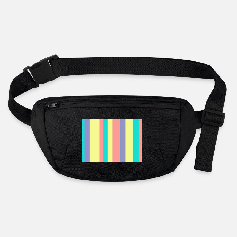 Mélange de couleurs rayées pastel Sac banane recyclé Stanley/Stella