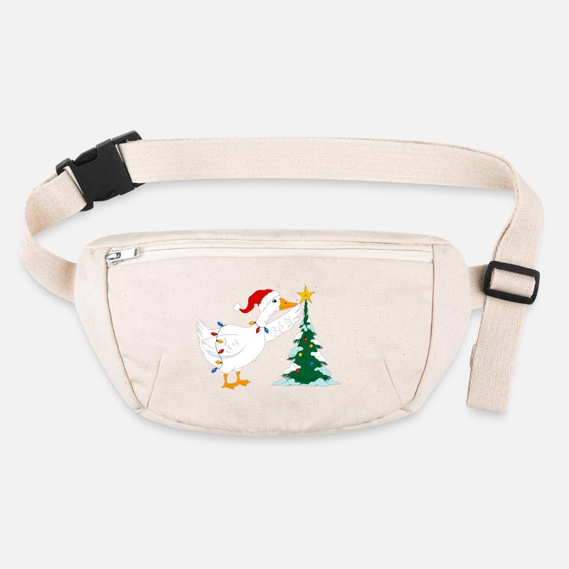 Gans und Weihnachtsbaum Stanley/Stella recycelte Gürteltasche