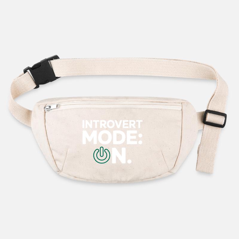Mode introverti activé – Drôle de proverbe Sac banane recyclé Stanley/Stella