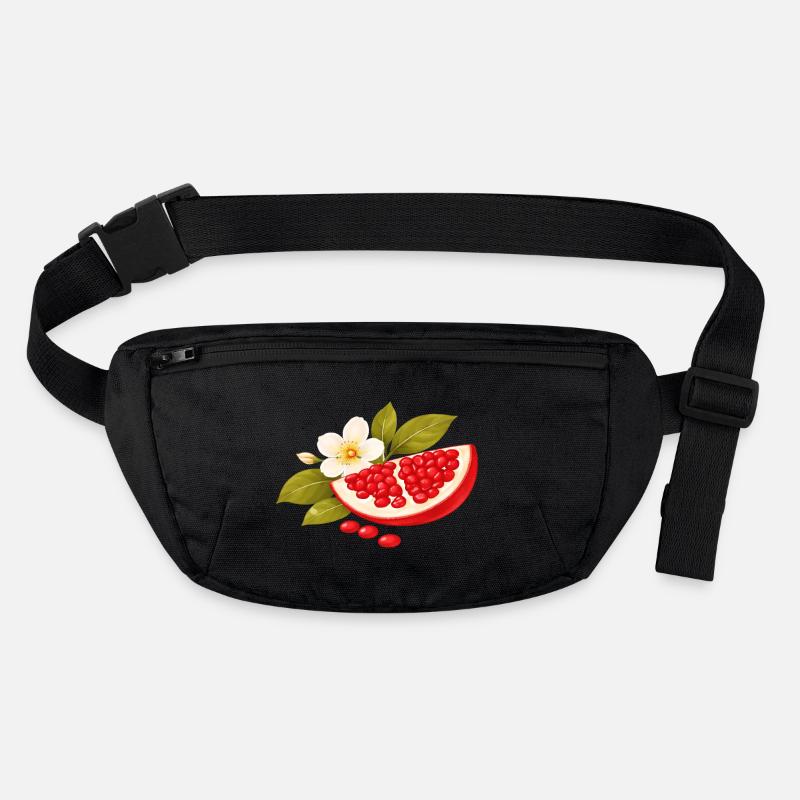 Illustration de grenade avec fleurs – Botanique Sac banane recyclé Stanley/Stella