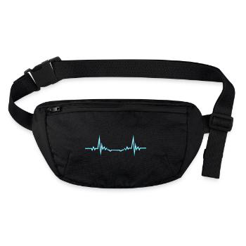 Heartline skateboard néon - Sac banane recyclé Stanley/Stella - noir - Devant