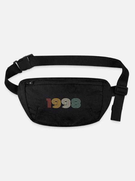 1998 Retro Style 1998 Birthday 1998 Vintage - Stanley/Stella recycled Hip Bag  - black - Front