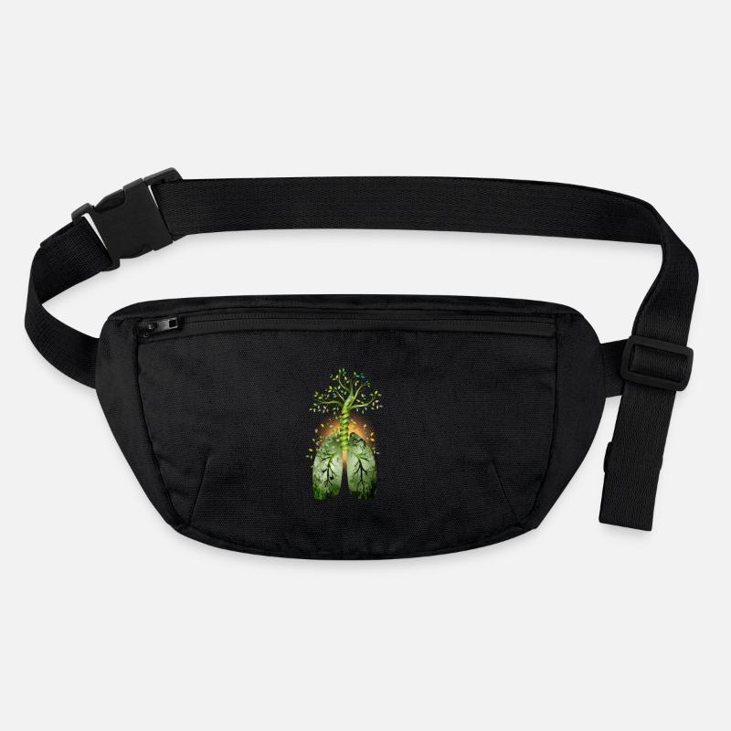 The forest, the green lung. Tree with lung Stanley/Stella recycled Hip Bag 