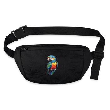 Mode Ara colorée : Exotique Chic - Sac banane recyclé Stanley/Stella - noir - Devant