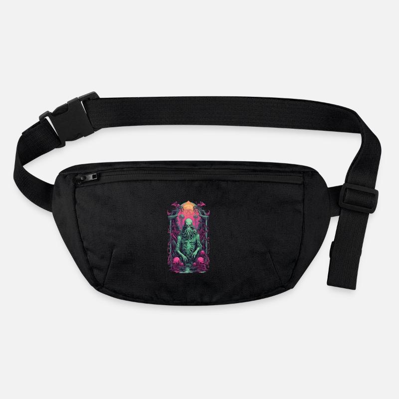 Cthulhu gothique Vaporwave Halloween Design Sac banane recyclé Stanley/Stella