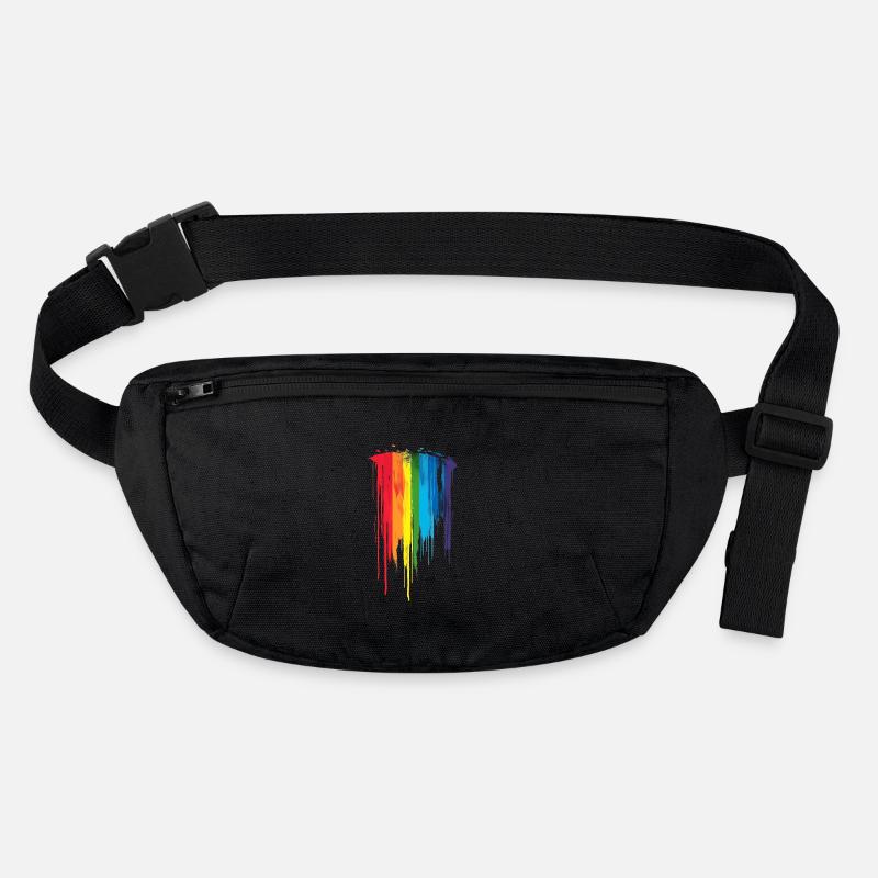 Subtil et cool Dripping Pride drapeau arc en ciel Design Sac banane recyclé Stanley/Stella