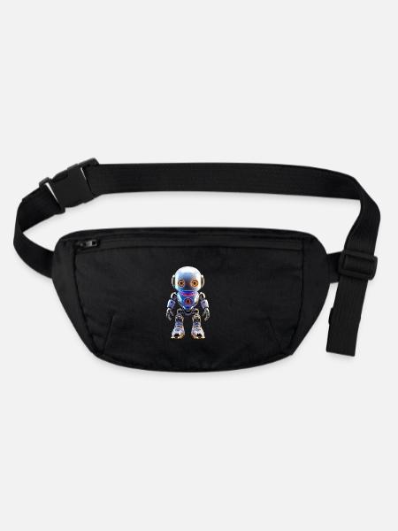 Roboter für den individuellen LooK - Stanley/Stella recycelte Gürteltasche - Schwarz - Vorne