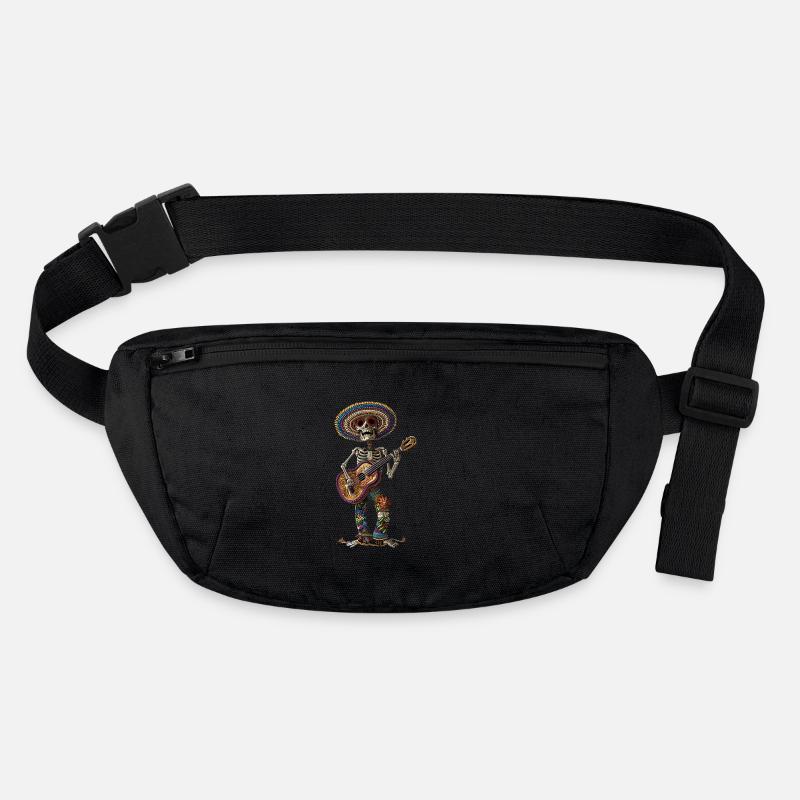 Ukulele Mexikanisches Skelett Stanley/Stella recycelte Gürteltasche