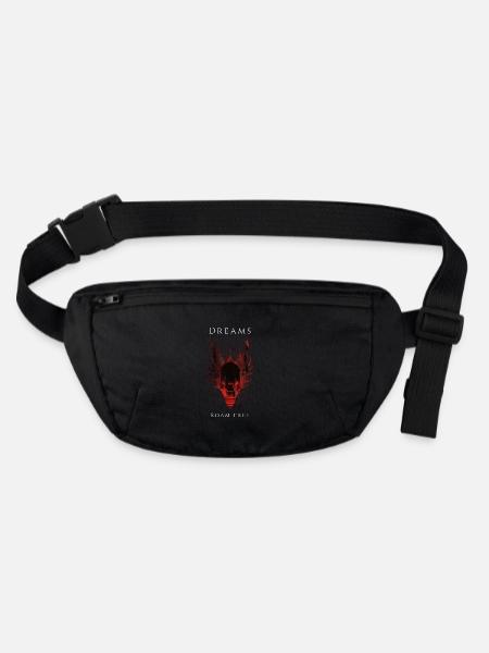 Dreams Roam Free - Stanley/Stella recycled Hip Bag  - black - Front