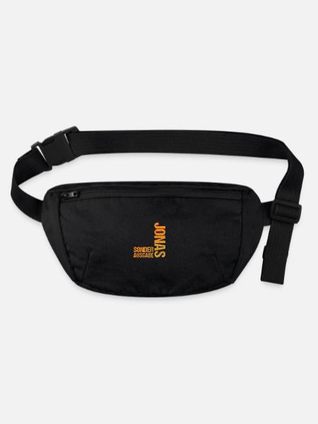 Jonas - Sac banane recyclé Stanley/Stella - noir - Devant