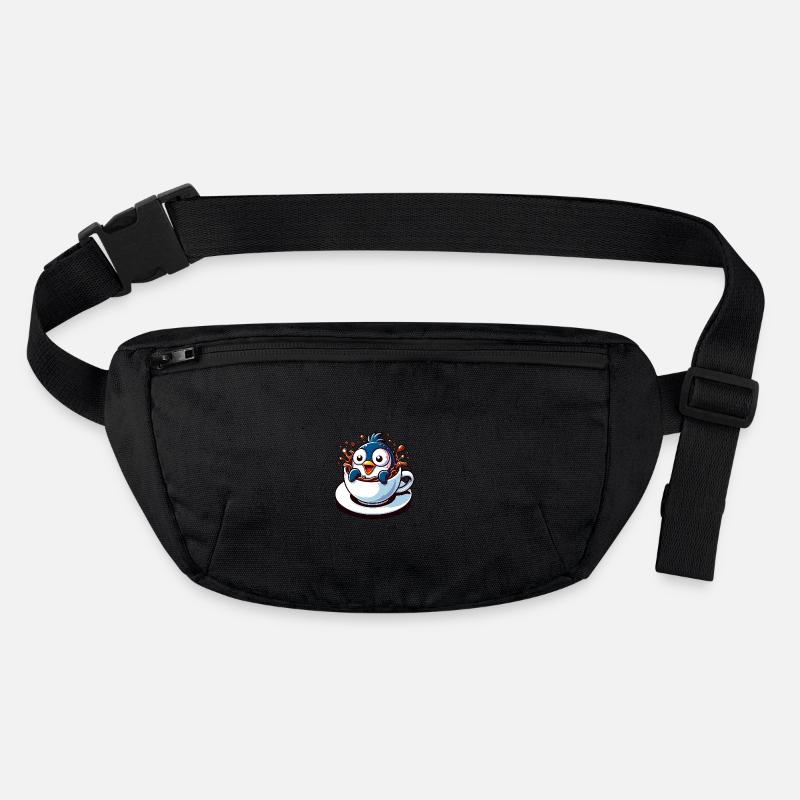 Lustiger Pinguin Kaffee Koffeinliebhaber Stanley/Stella recycelte Gürteltasche